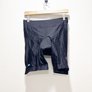 LUNA Women's Black Athletic Cycling Biking Padded Shorts Size Large